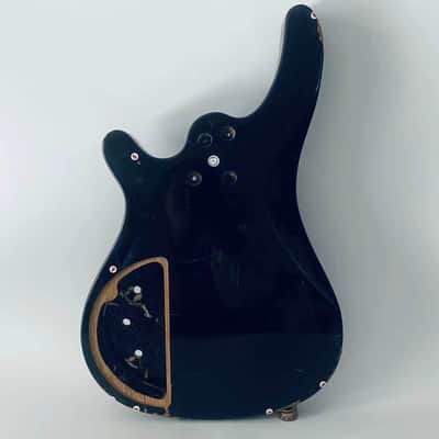 Black Basswood Glossy Finish Bass Guitar Body image 6