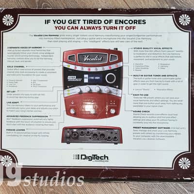 DigiTech VLHM Vocalist Live Harmony - Excellent in the Box! image 3