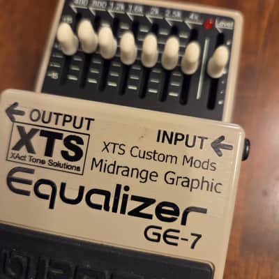 Boss GE-7 (Old Style w/Box) XTS Midrange Mod Xact Tone Solutions Modded Graphic Equalizer EQ image 11