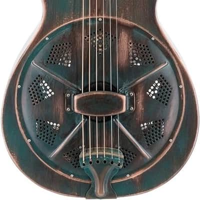Recording King 6 String Resonator Guitar, Right, Vintage Green (RM-993-VG) image 2
