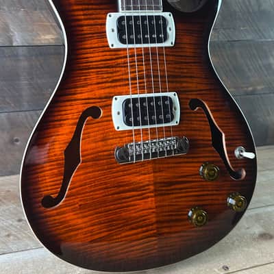 PRS SE Hollowbody I - Orange Tiger Smokeburst CTII00550 image 2