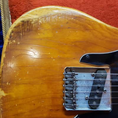 1978 Fender Telecaster Custom Natural Ash Wide Range Humbucker 88 80's image 8