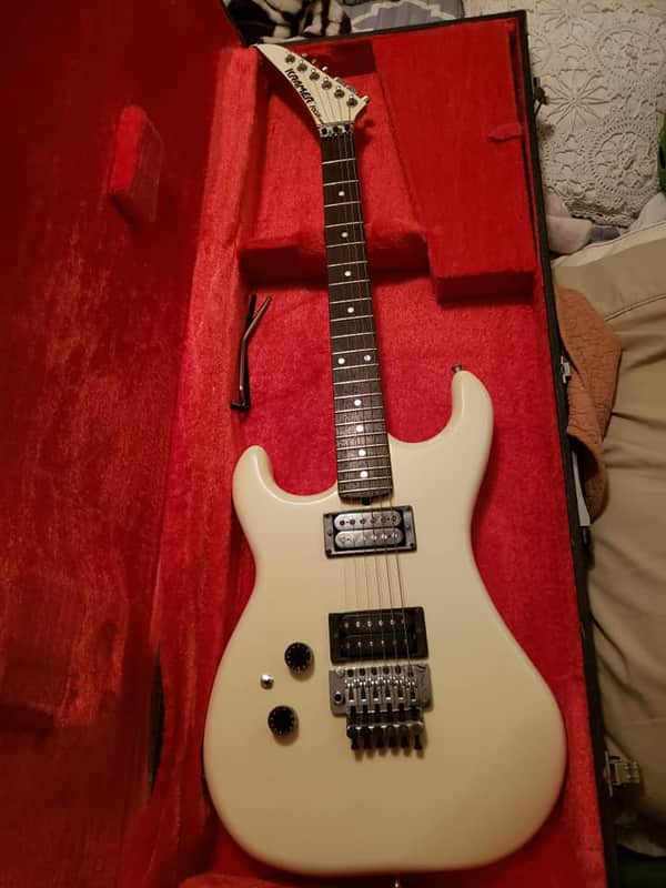 LEFTY LEFT HANDED Kramer Focus 6000 1986 White Japan Made w/Hard Case image 1
