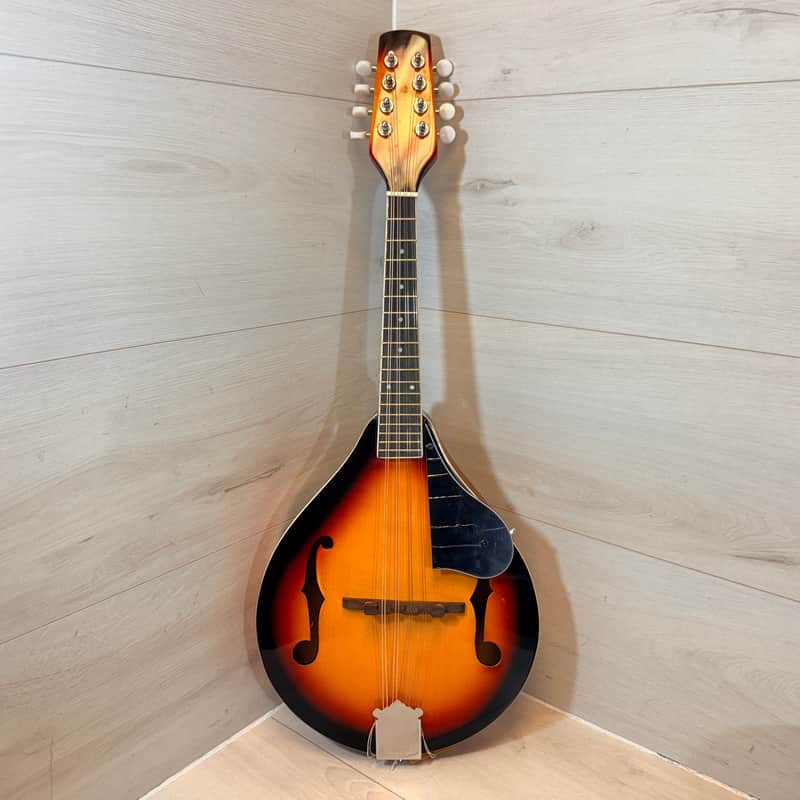 Unknown Vintage-Style A-Style 8-String Mandolin Sunburst w/ Hardshell Case image 1