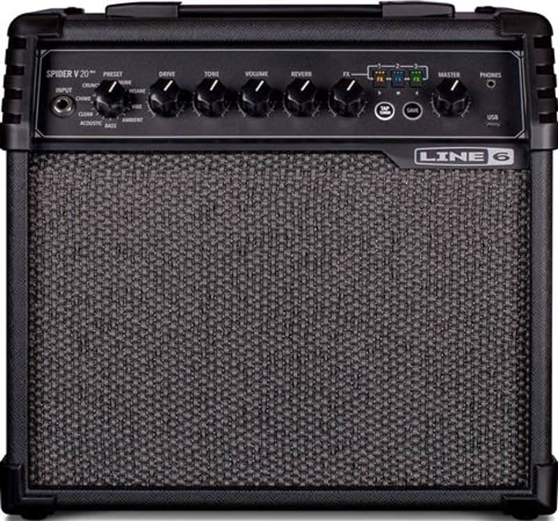 Line 6 Spider V20 MkII Electric Guitar Combo Amplifier 1x8 20 Watts image 1