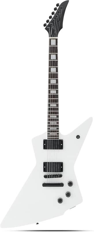 Solid Body Electric Guitar,Mahogany Guitar body,Stainless steel and ball end frets,rosewood fretboard(White Color) image 1