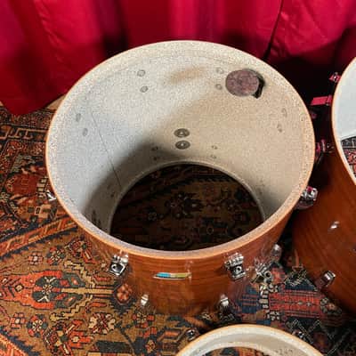 1970s Ludwig Big Beat 3-Ply Drum Set Mahogany Cortex 22/12/13/16 image 25