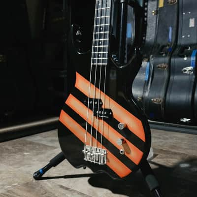 1983 Kramer Stagemaster Bass - Aluminum Neck - Black with Graphics - w/OHSC image 2