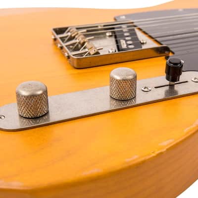Vintage V52 ICON Electric Guitar - Distressed Butterscotch image 6
