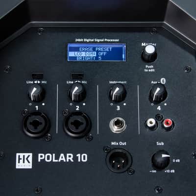 HK Audio HK-POLAR-10 Polar Series 2000-Watt 10-In Powered Column PA 4-Ch 3 Mode DSP EQ BT5 image 14