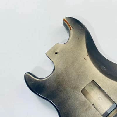 Black SSH Basswood Guitar Strat Style Body image 7
