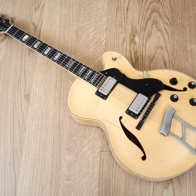 1970s Hagstrom Jimmy D'Aquisto Archtop Electric Guitar Blonde Sweden w/ Case image 12