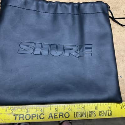 SHURE BLACK VINYL DRAWSTRING ACCESSORIES  BAG- MAKE OFFER! image 4