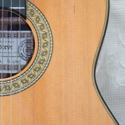 Esteve 7SR 640 short scale classical guitar/all solid wood/cedar top image 4