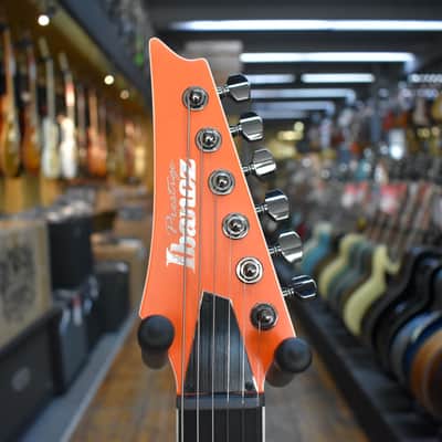 Ibanez Japan Prestige RGR5221R Electric Guitar Transparent Fluorescent Orange w/Hard Case image 7