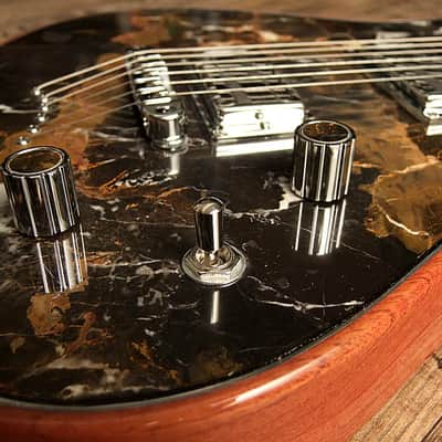Collectors! Masterbuilt Nemesis with top made of real Black & Gold Marble. Pure artwork and sound image 7