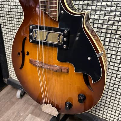 Harmony H-35 “Batwing” Electric Acoustic Mandolin 1972 - Sunburst image 3