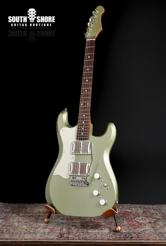 Fiam Mirari 2024 - Aged Pinecrest Green by past Ronin luthier Izzy Lugo. New machined Teacup F-knobs / Vega Trem. NEW, (Authorized Dealer) image 1
