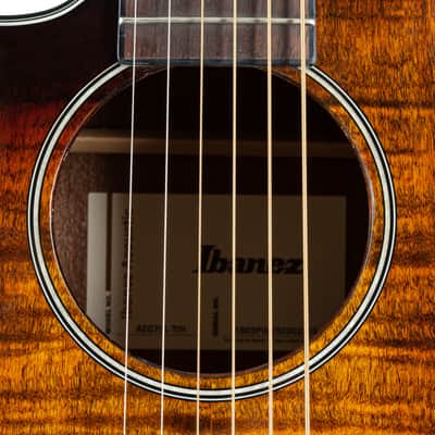 Ibanez AEG70L-TIH Lefthand Tiger Burst High Gloss - Lefthand Acoustic Guitar image 9