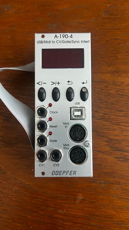 Doepfer A-190-4 USB / MIDI to CV / Gate / Sync Interface 2010s - SIlver image 1