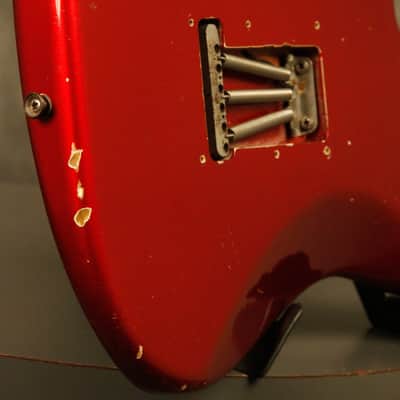 1964 pre-CBS Fender Stratocaster R&R Candy Apple Red '60s nitro factory refinish image 10