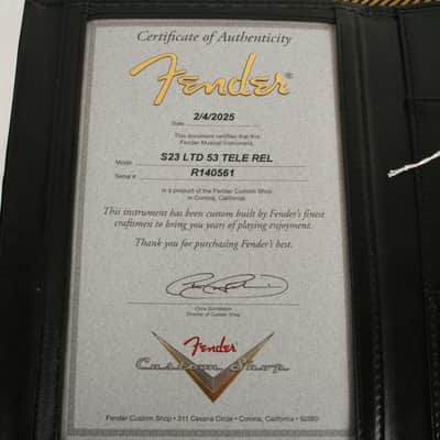 Fender Custom Shop Limited Edition '53 Telecaster Relic Dirty White Blonde R140561 image 14