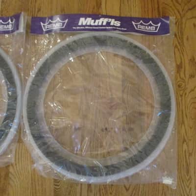 Remo (2) Muffl's 22 Inch Bass Drum Muffling Rings, For Drum Tone Control - In Packaging Never Used! image 4