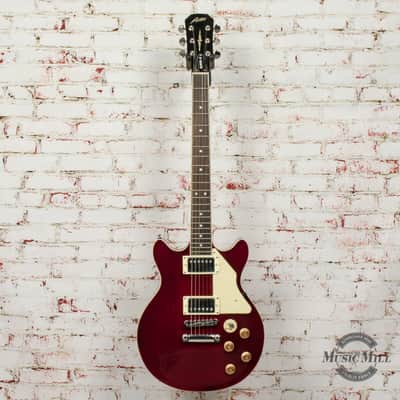 Austin Super 6 Double Cut Electric Guitar Trans Red (USED) x0060 image 2