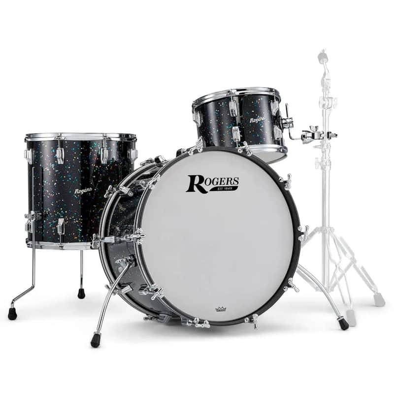 Rogers Cleveland 3pc Drum Set 22/13/16 Mardi Gras image 1