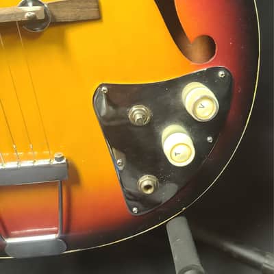 Kawaii Archtop electric Late 1960"s early 1970's - Orange Sunburst image 8
