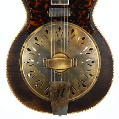 2023 Mule Resophonic Mavis Custom Order w Original Case, Paperwork Resonator Electric Guitar image 6