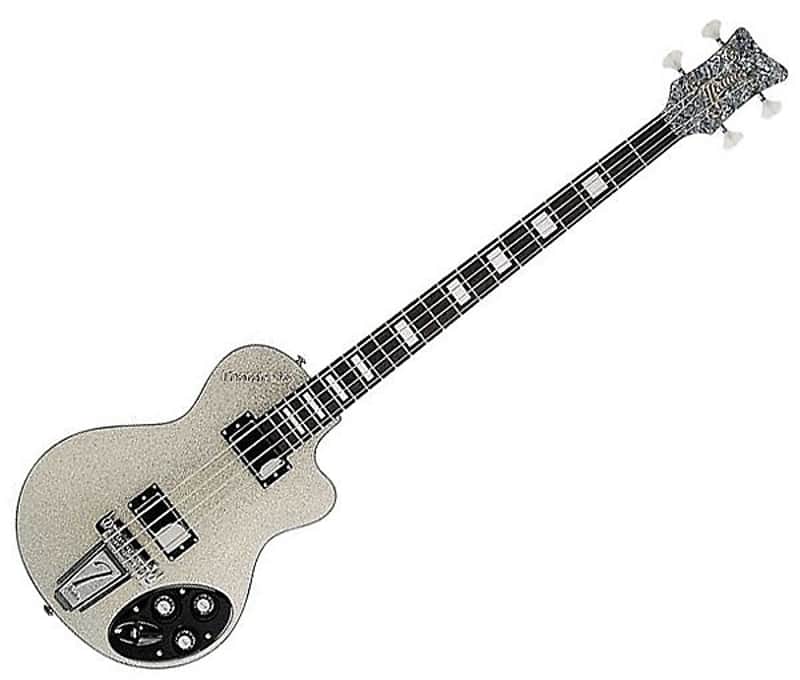 Italia Maranello 4-String Electric Bass Guitar - Silver | Reverb