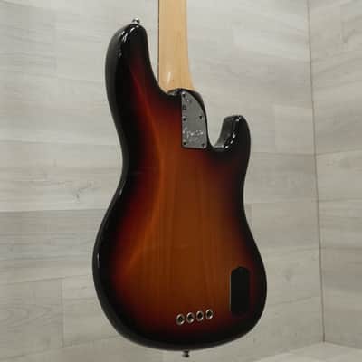 Used Fender American Jazz Deluxe Left Handed Bass Guitar Sunburst image 3
