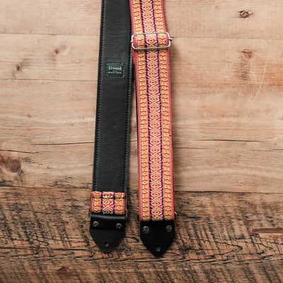 Vintage Pink 60s/70s Hippie Guitar Strap / Handmade in the UK / Case Candy image 2