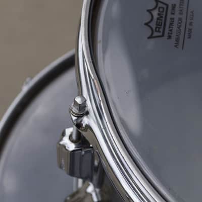 Vintage 60's Rogers Black Diamond Pearl Drum Set Matching Snare image 9