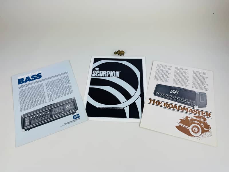 Peavey Mark IV Bass Roadmaster & Scorpion 3-Piece Flyer Set 1982 image 1