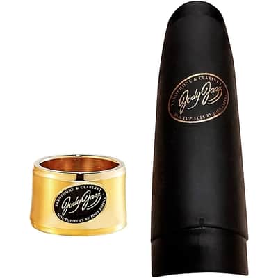 JodyJazz MT1 Power Ring Ligature & Cap | for Metal Tenor Saxophone Mouthpiece | 24k Gold-Plated image 3