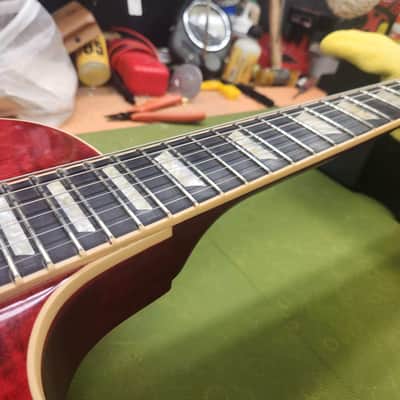 Gibson Les Paul Standard Limited Custom Color Edition Ebony fretboard 50s Neck Profile 2005 - 2006 - Black Cherry image 12