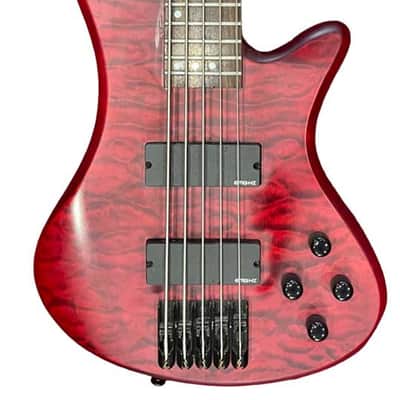 Schecter Stiletto Custom-5 Active 5-String Bass Vampyre Red image 2
