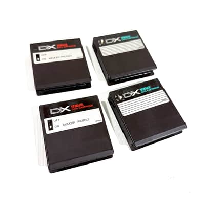 Yamaha DX-7 Data Cartridge Bundle Lot 1,2,3,4