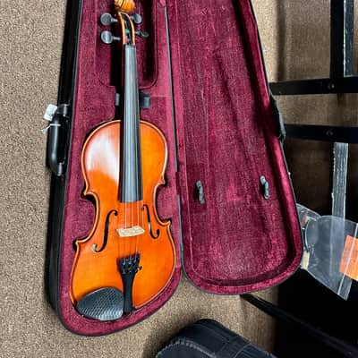 Used J. Balaton Stringed Instrument 4/4 Full Sized Violin w/ Lightweight Case Local Pickup Item image 1