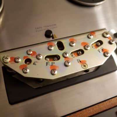 Teac A-4010SL 4-head R2R Auto-Reverse 2-track 1/4" 7" reel to reel recorder tape deck player 1970s - stained wood and stainless steel image 15