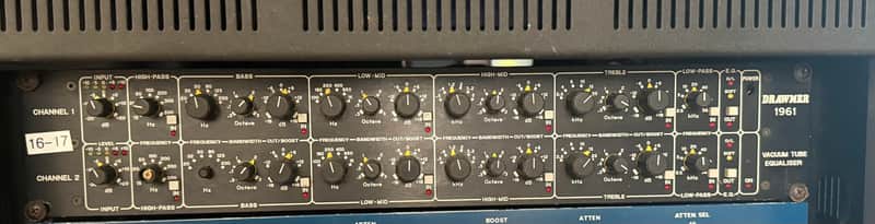 Drawmer 1961 2-Channel Vacuum Tube Equalizer
