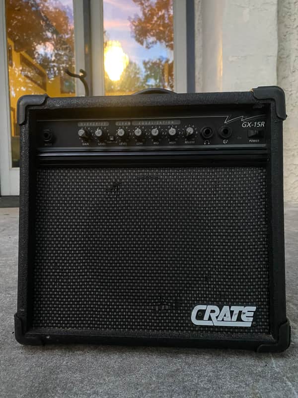 Crate GX-15 2-Channel 12-Watt 1x8" Guitar Practice Amp 1990s - Black image 1