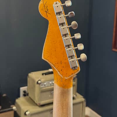 Fender Custom Shop 1961 Stratocaster - Aged Surf Green Over 3 Tone Sunburst image 7