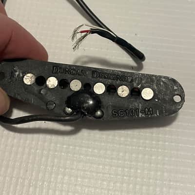 2000's Seymour Duncan Designed SC101 Black Neck Single Coil Guitar Pickup 6.83k (Missing cover) image 5