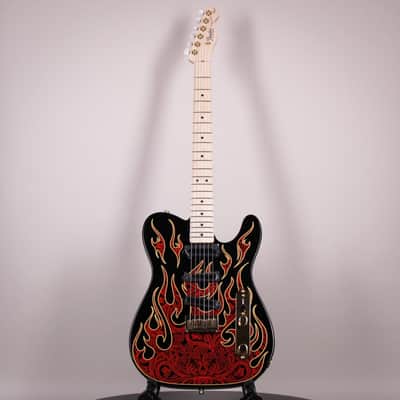 Fender James Burton Telecaster Red Paisley Flames Maple Fingerboard (US22184062) image 4