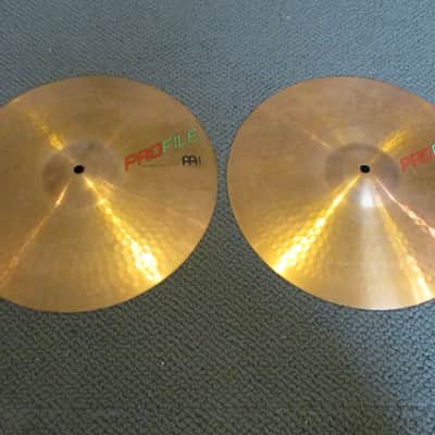Meinl Rare Vintage Profile 14 Inch Volcanic Rock Hi Hat Cymbals - Excellent! image 1