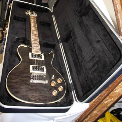 2003 Washburn WI-66 Pro Electric Guitar Gray Flame Top With Hard Shell Case image 15