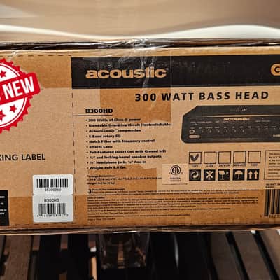Acoustic B300HD 2026 300w Bass Guitar Amplifier Amp Head image 4